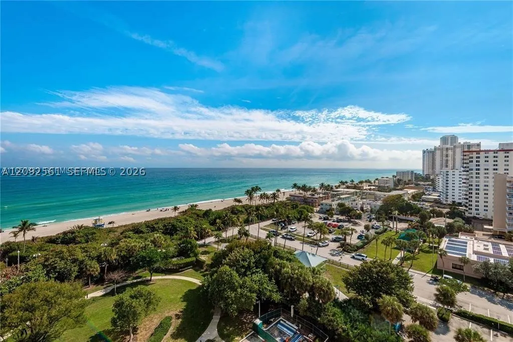Ocean and beach view from Summit Towers residence 1206S